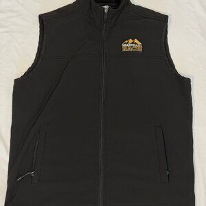 Leadville Race Series Logo Fossa Black Full Zip Fleece Vest Jacket Mens S Lined